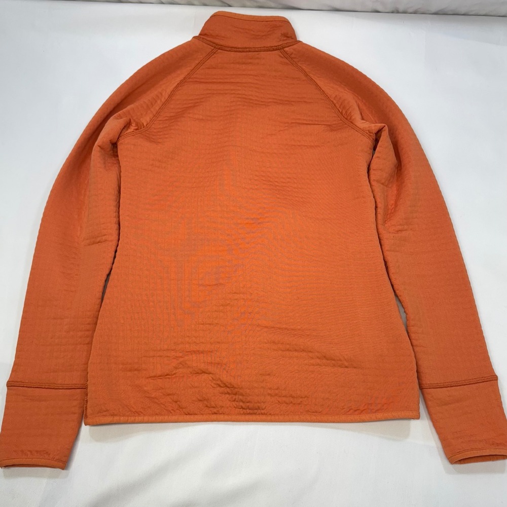 REI Lightweight Polartec Power Grid Jacket Orange Full Zip Womens Small Gorpcore - Picture 4 of 15